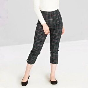 HELL BUNNY plaid retro vintage highwaisted ankle pants